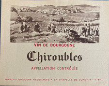 Etiquette vin chiroubles d'occasion  Saint-Perdon