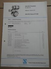 Sachs prospekt preisblatt gebraucht kaufen  Wiesloch
