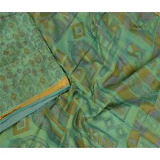 Tecido para artesanato de feltro acolchoado sari estampado seda pura Sarees vintage sânscrito comprar usado  Enviando para Brazil