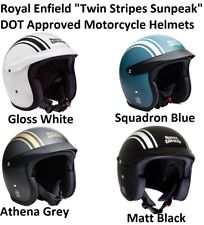 Novo em Folha "Twin Listras Sun-Pico" Royal Enfield Capacetes De Moto Certificada Dot comprar usado  Enviando para Brazil