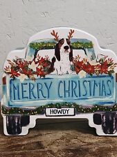  Recipiente de petiscos Pioneer Woman acrílico Beagle caminhão cachorro Natal feriado comprar usado  Enviando para Brazil