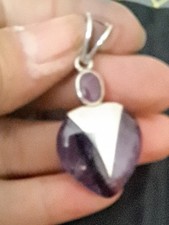 Großer amethyst anhänger gebraucht kaufen  Lichtenstein/Sa.