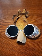 Usado, Óculos BARUFFALDI óculos de couro protetor de nariz lente de sol escuro, muito raro. Itália comprar usado  Enviando para Brazil