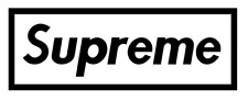 Adesivo logotipo Supreme Box todo branco ou preto frete grátis no mesmo dia ✉️ comprar usado  Enviando para Brazil