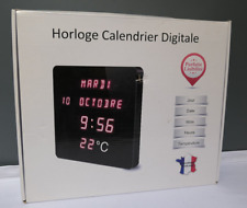 Horloge calendrier températur d'occasion  Guichen