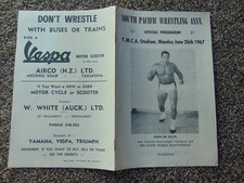 American wrestling programme for sale  LONDON