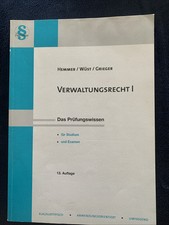 Hemmer skripte verwaltungsrech gebraucht kaufen  München