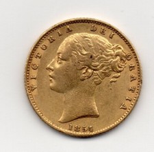 1854 gold sovereign for sale  LONDON
