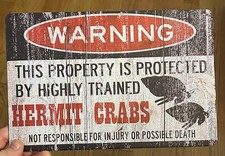 Metal sign warning for sale  Tappan