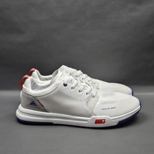 Usado, VERDADEIRO Linkswear Og Cush Sapatos de Golfe Masculinos 11.5 Branco Dobras de Honra Spikeless comprar usado  Enviando para Brazil