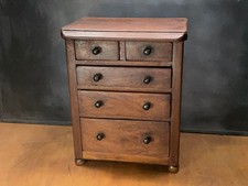 Armário de mesa antigo vintage de mogno caixa de armazenamento para colecionadores, usado comprar usado  Enviando para Brazil