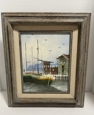 Vtg.framed harbor boats for sale  Robbinsville