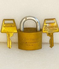 Lucchetto vintage american usato  Spedire a Italy