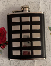 Hip flask black for sale  LONDON