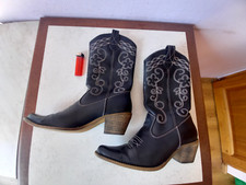 Bottes noires femme d'occasion  Porcelette