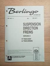 (345A) Manuel d'atelier CITROEN Berlingo 2 - Train avant et arrière, 2002. comprar usado  Enviando para Brazil