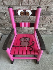 Cadeira de balanço infantil rocker corujas rosa e marrom pintada à mão em excelente estado usado, usado comprar usado Cadeira de balanço infantil rocker corujas rosa e marrom pintada à mão em excelente estado usado, usado comprar usado  Enviando para Brazil