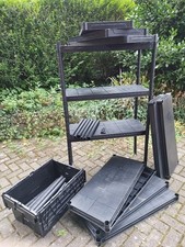 5 tier plastic shelving for sale  MARKET RASEN