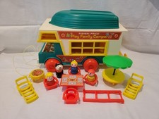 Conjunto de móveis vintage Fisher Price Little People Play Family verde barco campista comprar usado  Enviando para Brazil