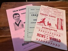 Football programmes 1960s for sale  TRANENT