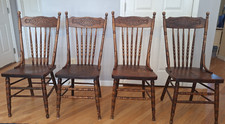 Antique oak pressback for sale  Saint Peters