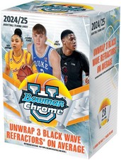 Caja de valor sellada de fábrica de baloncesto cromada Bowman University 2024/25 segunda mano  Embacar hacia Mexico