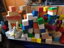 Bauklötze bausteine bunt gebraucht kaufen  Böhlen
