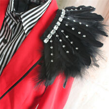 Punk rhinestone feather for sale  LEICESTER