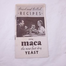 Vintage Recipes Using MACA New Fast Dry YEAST Recipe Booklet comprar usado  Enviando para Brazil