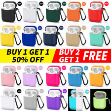 Usado, For Apple AirPods 2&1 Silicone Case Protector Shockproof Full Cover + Keychain comprar usado  Enviando para Brazil