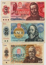 Banknoten tschechoslowakei 10 gebraucht kaufen  Limbach-Oberfrohna