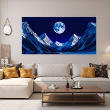 Panoramic moonlit mountain for sale  Pomona