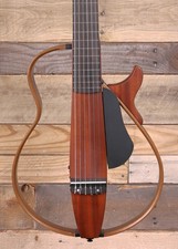 Guitarra elétrica/acústica de náilon silenciosa Yamaha SLG200N natural com Gigbag "Excellen comprar usado  Enviando para Brazil