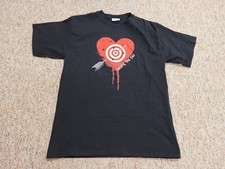 Camisa masculina vintage Haste The Day média preta coração logotipo metalcore turnê concerto comprar usado  Enviando para Brazil