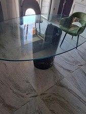 Tavolo ovale cristallo usato  Napoli