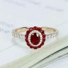 Oval red diamond for sale  CROYDON