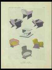 NOEMI SKOLNIK, POLTRONAS FRANCESAS ART DÉCO - 1929 POCHOIR-  comprar usado  Enviando para Brazil