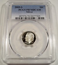 2009-S 10c PRATA PCGS PR70DCAM ROOSEVELT DIME PROOF DEEP CAMEO PR 70 DC comprar usado  Enviando para Brazil