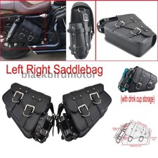 Leather motorcycle saddlebag d'occasion  Expédié en Belgium