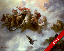 RIDE OF THE VALKYRIES VALHALLA VIKING NORDIC LORE PINTURA ARTE EM TELA REAL IMPRESSÃO comprar usado  Enviando para Brazil