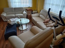 Neuwertige leder couch gebraucht kaufen  Mühlberg