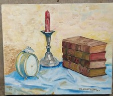 Peinture huile toile d'occasion  Sainte-Suzanne