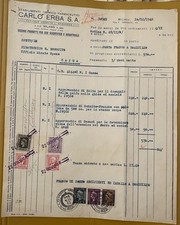 1942 fattura commerciale usato  San Nazzaro