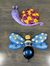 Decoração de parede pendurada com caracol e borboleta decoração de quarto infantil comprar usado  Enviando para Brazil