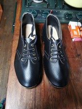 Black leather wooden for sale  NORTHWICH