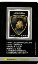 ITALIA 2007 SANT'AGATA BOLOGNESE LAMBORGHINI AUTO TESSERA FILATELICA na sprzedaż  Wysyłka do Poland
