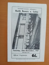 Raith rovers celtic for sale  BOLTON
