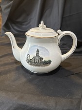 Bule de chá Staffordshire porcelana St Mel’s Cathedral Longford Irlanda vintage comprar usado  Enviando para Brazil