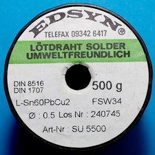 Edsyn lötzinn lötdraht gebraucht kaufen  Ispringen
