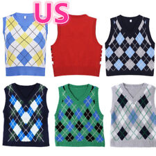 Usado, Suéter feminino vintage de malha gola V estilo argila colete regata cropped malha comprar usado  Enviando para Brazil